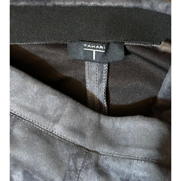 Tahari‎ Faux Suede Seamed Ponte Legging in Gray Size XS - Picture 3 of 5
